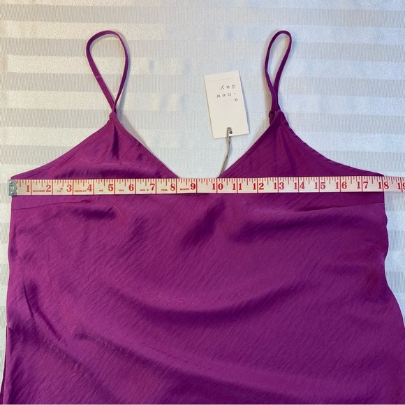 A New Day Vibrant Purple Slip Dress Adjustable Straps Sz Small NWT - Picture 5 of 12